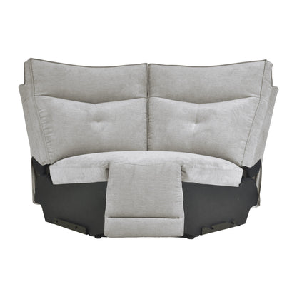 Tesoro Mist Gray Modular Power Reclining Sectional - 9509MGY*6LRRRPWH - Bien Home Furniture &amp; Electronics