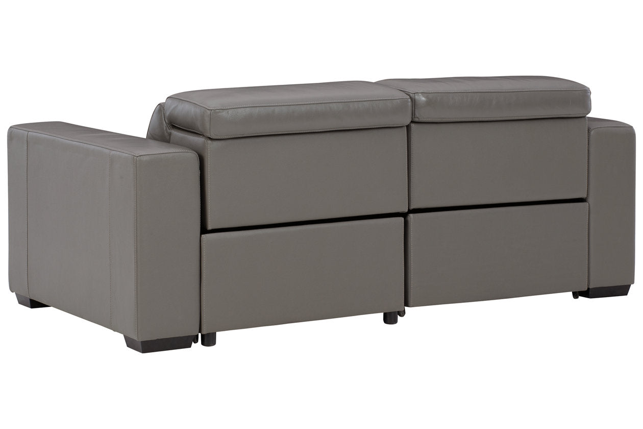 Texline Gray 3-Piece Power Reclining Loveseat - SET | U5960321 | U5960322 | U5960323 - Bien Home Furniture &amp; Electronics