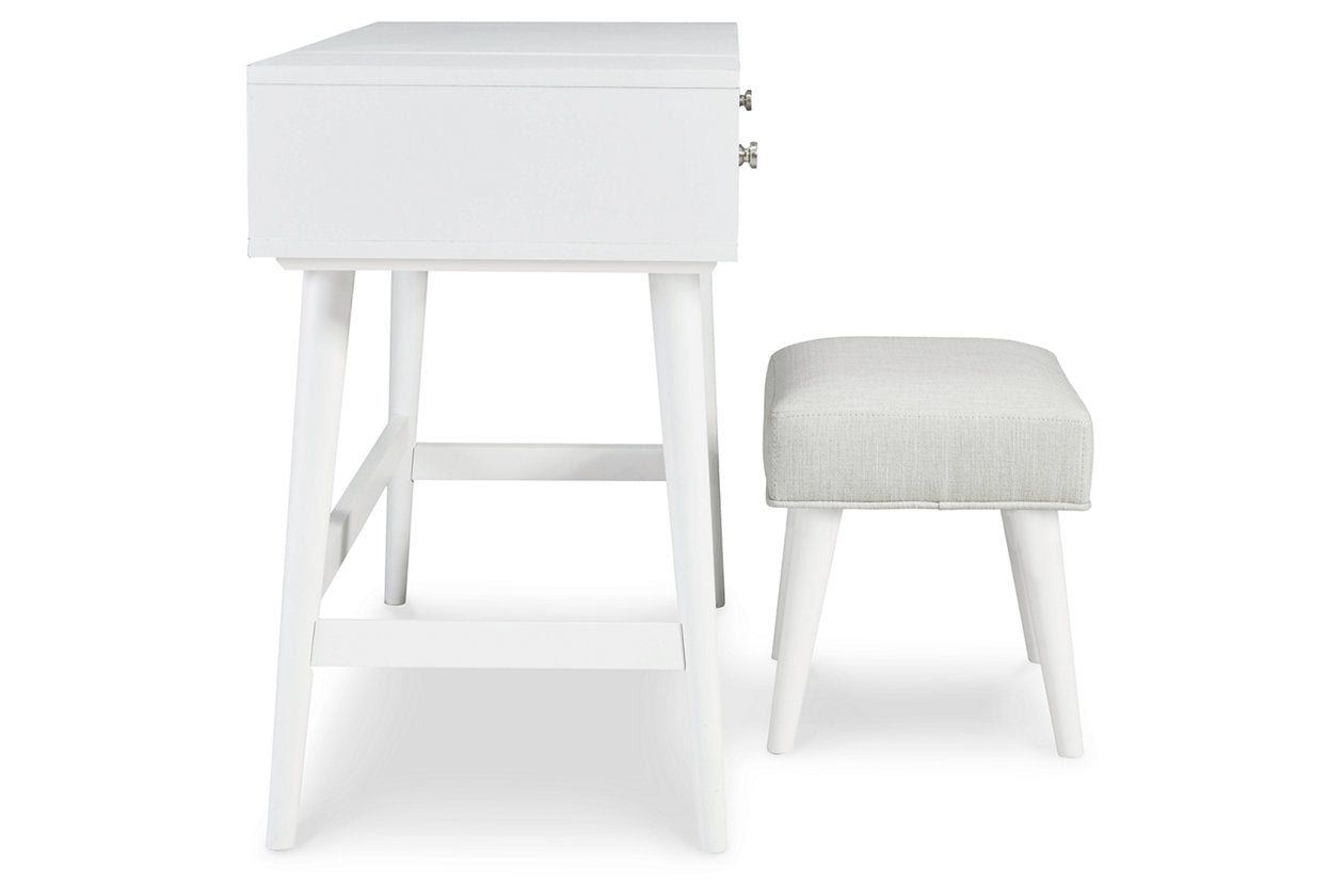 Thadamere White Vanity with Stool - B060-122 - Bien Home Furniture &amp; Electronics