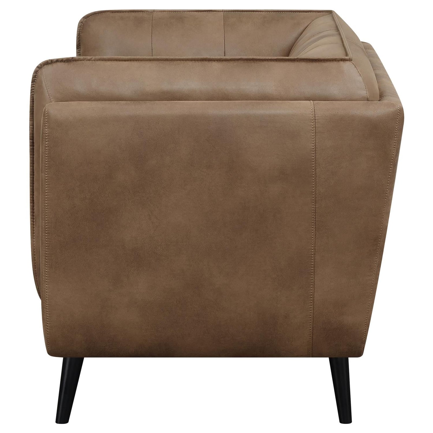 Thatcher Upholstered Button Tufted Loveseat Brown - 509422 - Bien Home Furniture &amp; Electronics