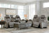 The Man-Den Gray Power Reclining Living Room Set - SET | U8530515 | U8530518 | U8530513 - Bien Home Furniture & Electronics