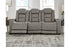 The Man-Den Gray Power Reclining Sofa - U8530515 - Bien Home Furniture & Electronics