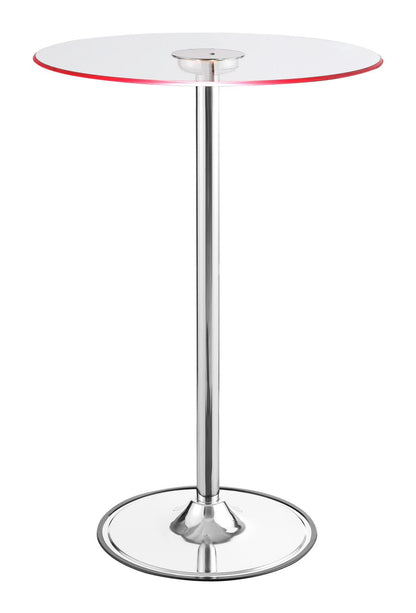 Thea Chrome/Clear LED Bar Table - 122400 - Bien Home Furniture &amp; Electronics