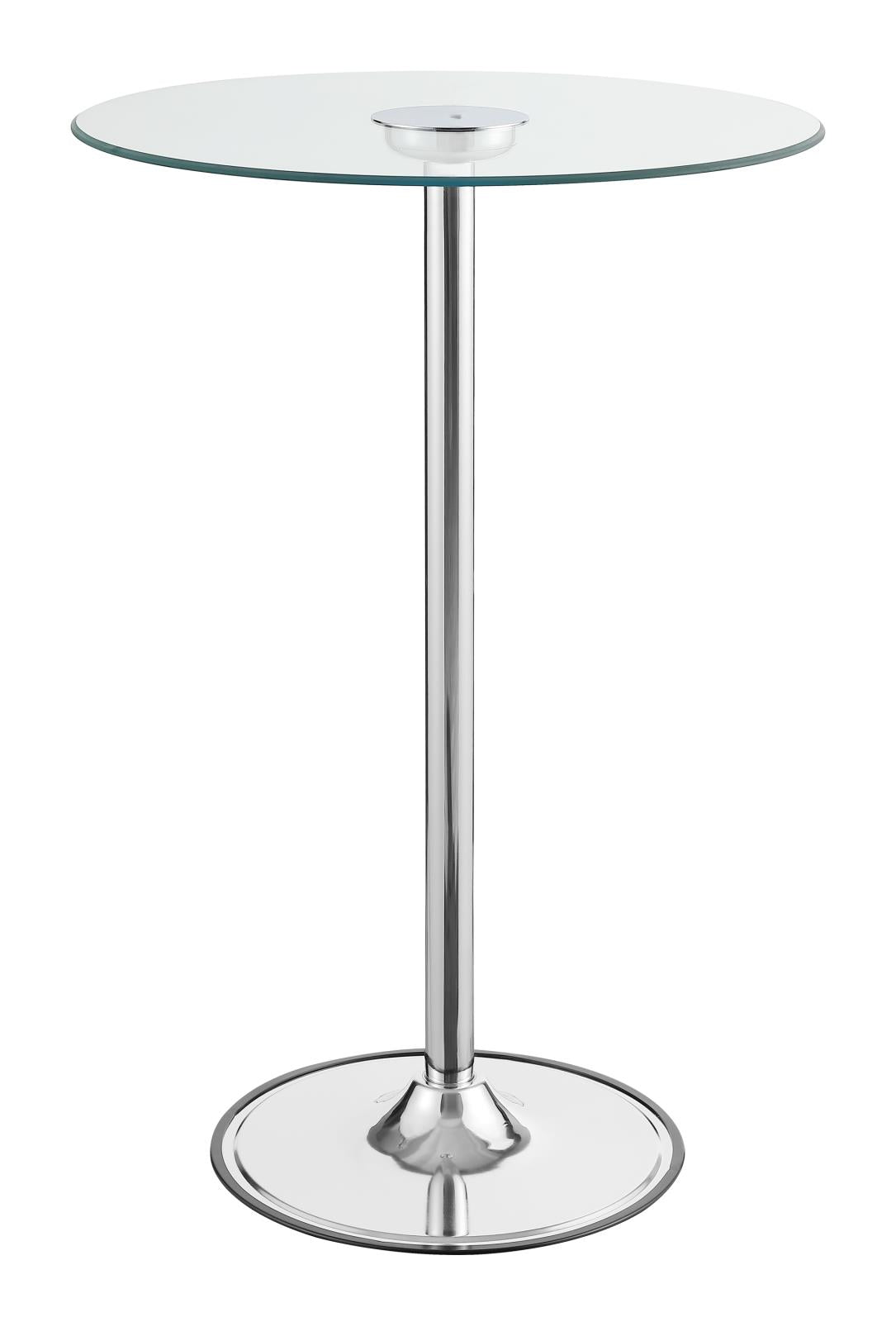 Thea Chrome/Clear LED Bar Table - 122400 - Bien Home Furniture &amp; Electronics