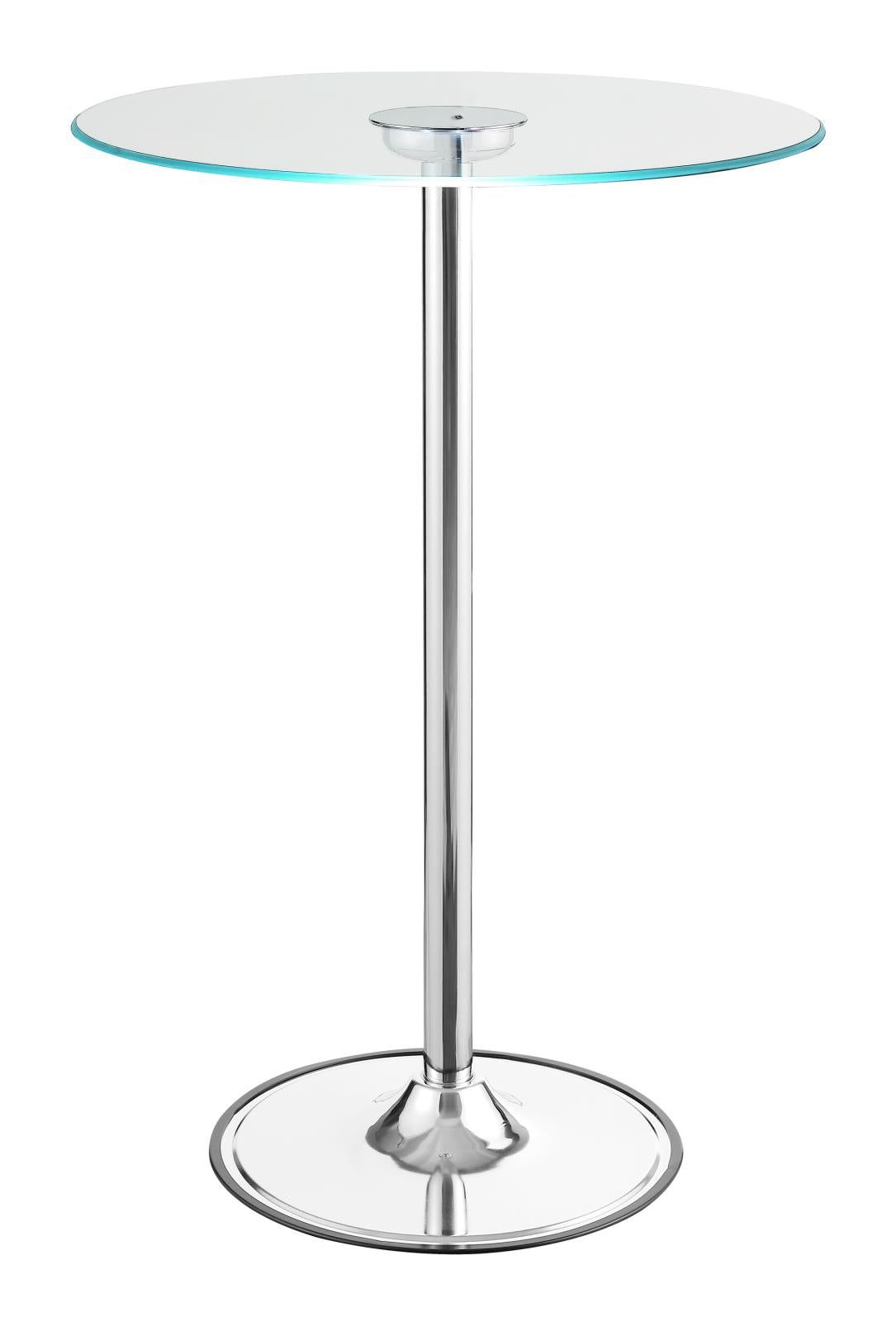 Thea Chrome/Clear LED Bar Table - 122400 - Bien Home Furniture &amp; Electronics