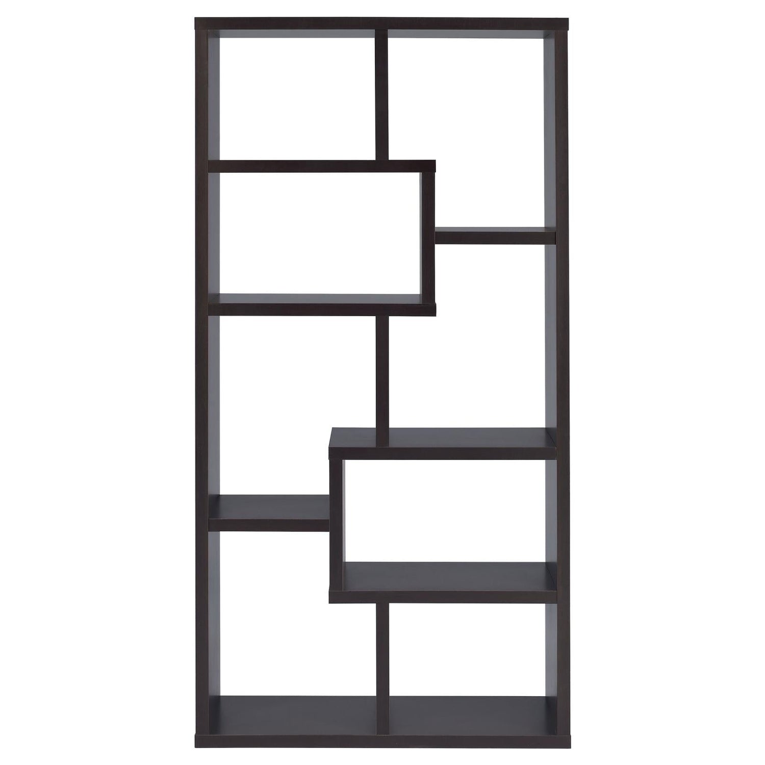 Theo Cappuccino 10-Shelf Bookcase - 800264 - Bien Home Furniture &amp; Electronics