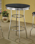 Theodore Black/Chrome Round Bar Table - 2405 - Bien Home Furniture & Electronics