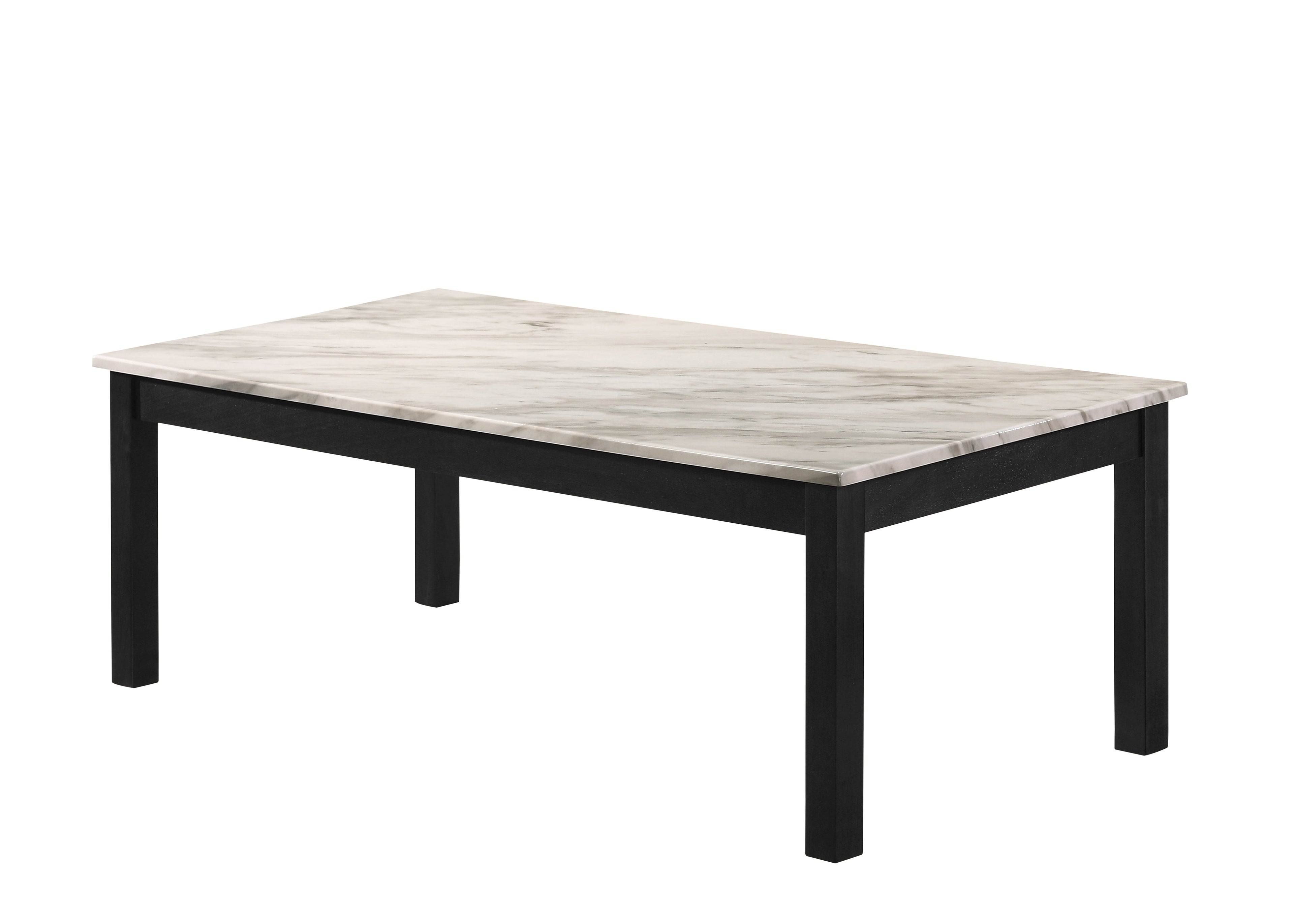 Thurner Marble White 3-Piece Coffee Table Set - 4167SET-WH - Bien Home Furniture &amp; Electronics