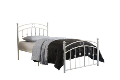 Tiana White Full Metal Platform Bed - 2052FW-1 - Bien Home Furniture &amp; Electronics