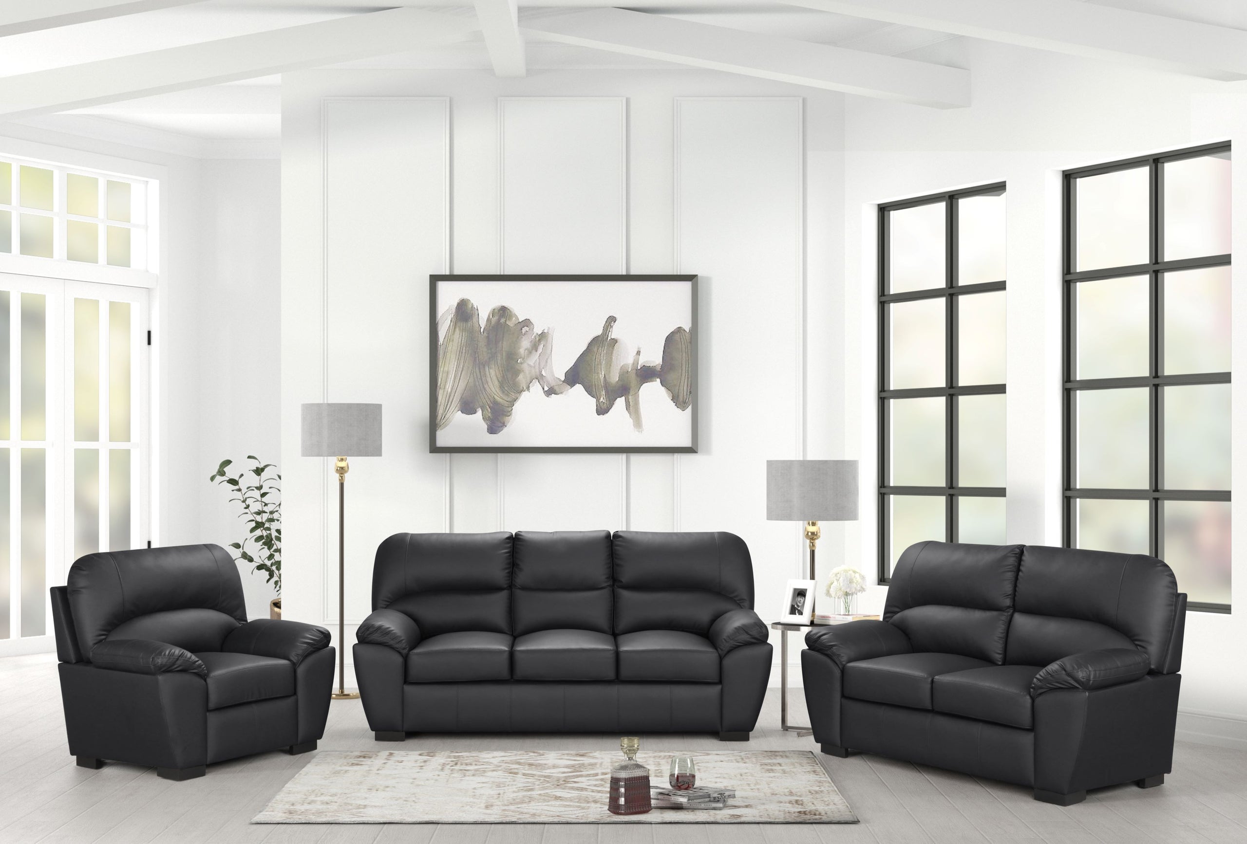 Tiffany Black 2PC or 3PC SET *3PC - TIFFANY BLACK 3PC - Bien Home Furniture &amp; Electronics