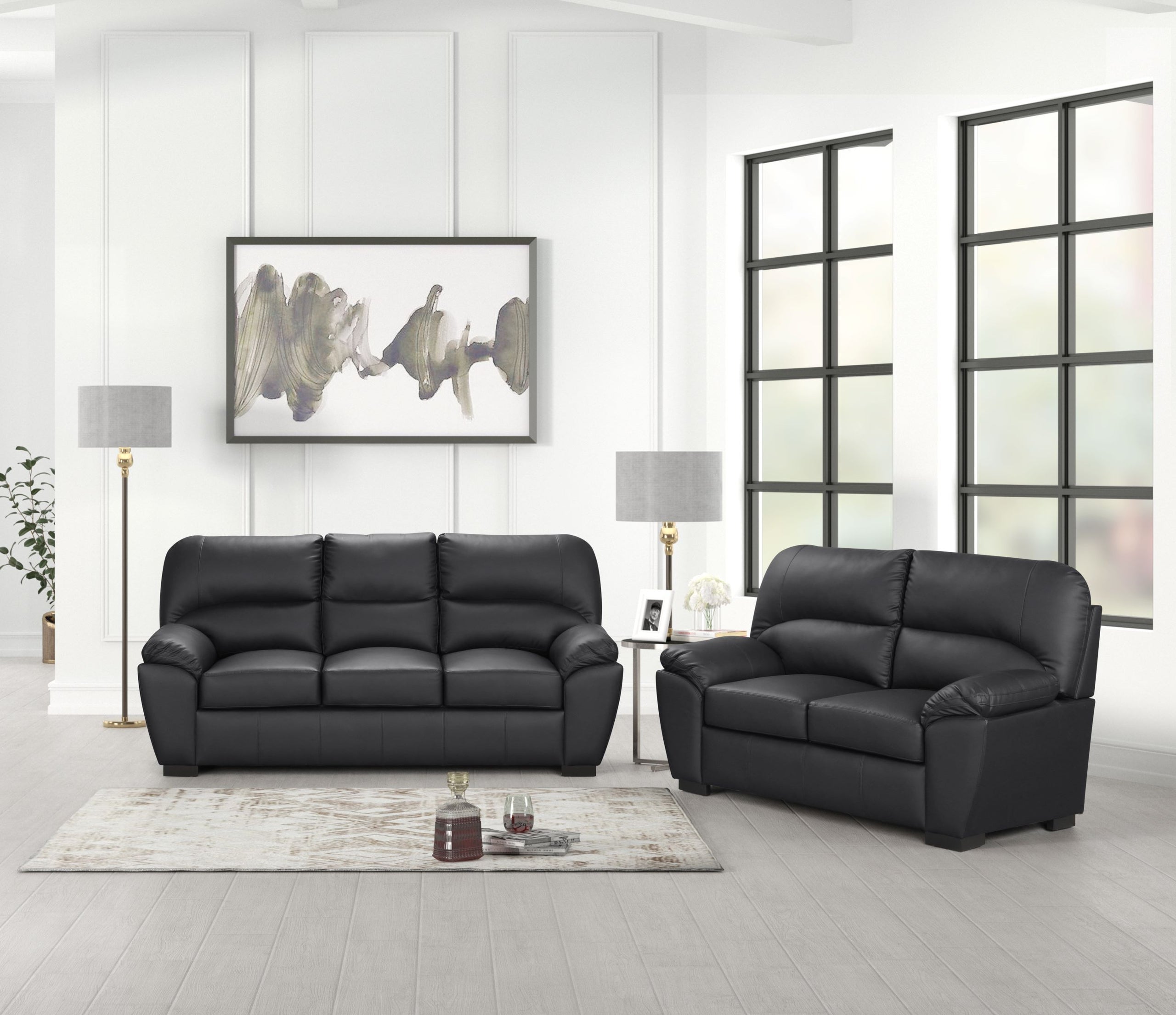 Tiffany Black 2PC or 3PC SET *3PC - TIFFANY BLACK 3PC - Bien Home Furniture &amp; Electronics