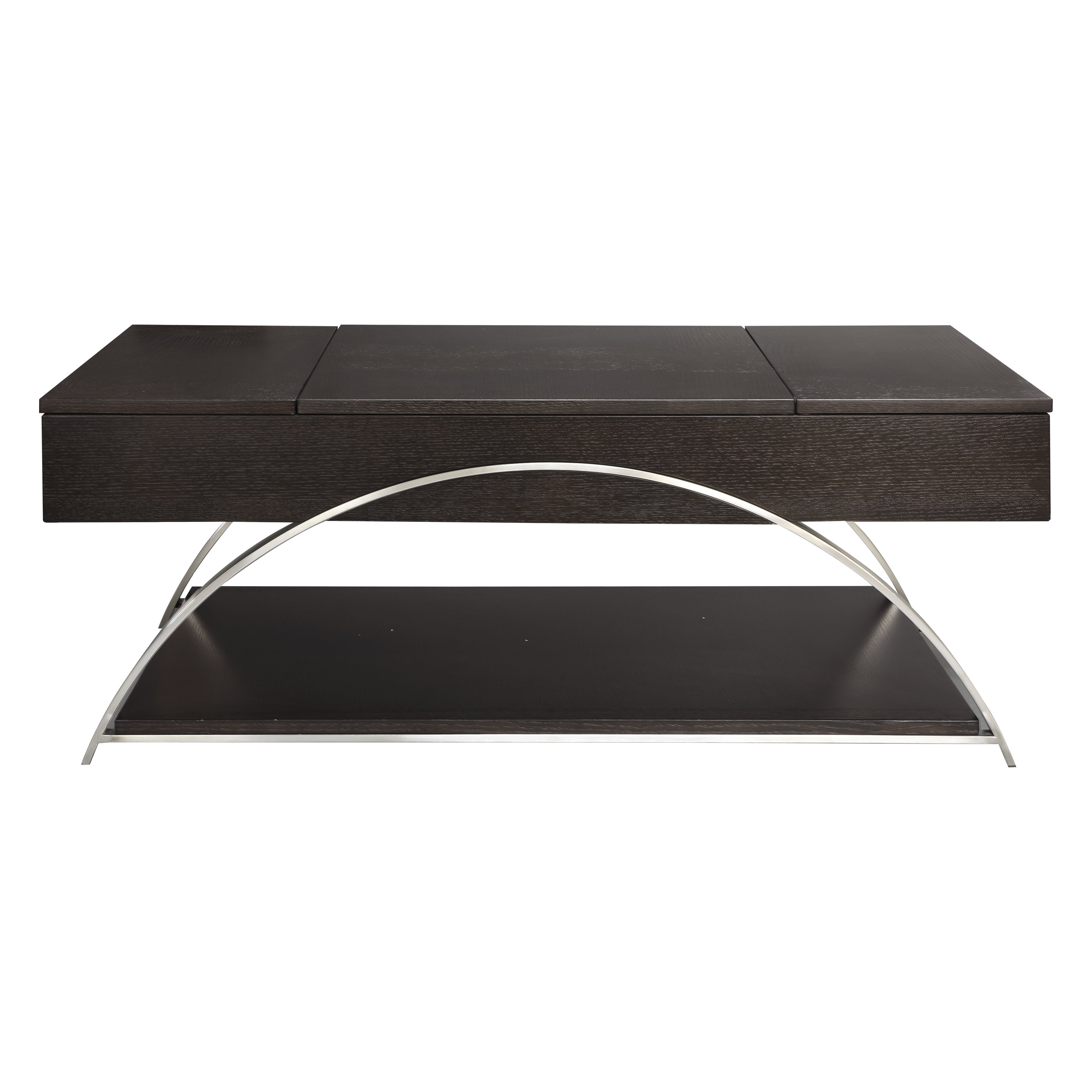 Tioga Espresso/Chrome Lift Top Cocktail Table - 3533RF-30 - Bien Home Furniture &amp; Electronics