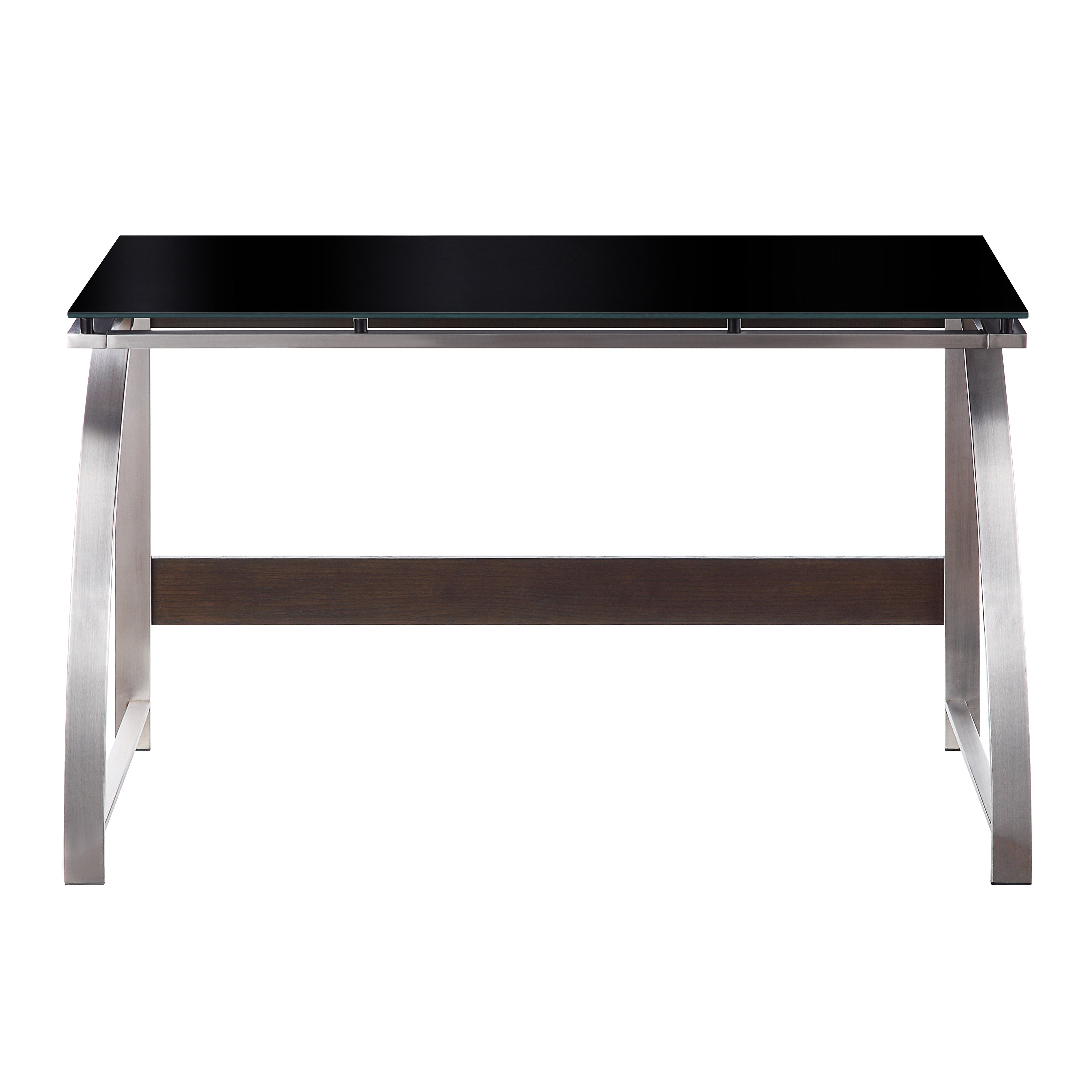 Tioga Espresso/Chrome Writing Desk - 3533-15 - Bien Home Furniture &amp; Electronics