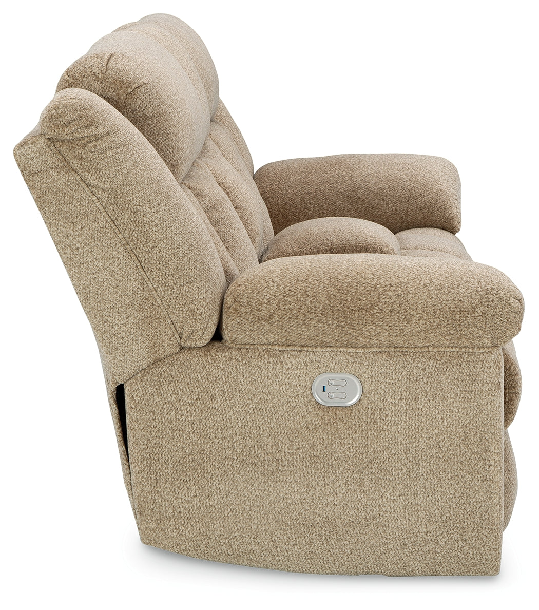 Tip-Off Wheat Power Reclining Loveseat - 6930518 - Bien Home Furniture &amp; Electronics