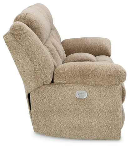 Tip-Off Wheat Power Reclining Loveseat - 6930518 - Bien Home Furniture &amp; Electronics