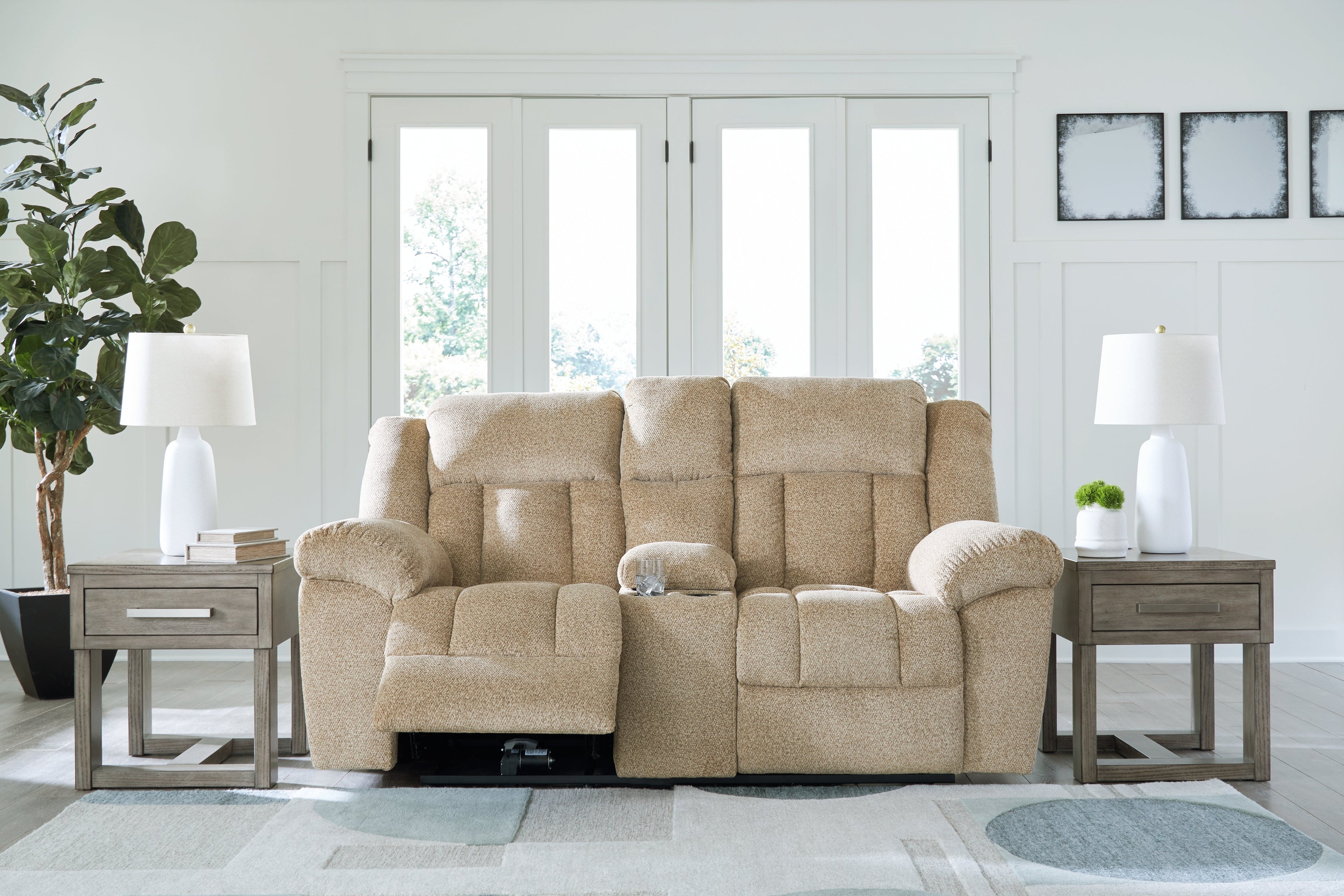 Tip-Off Wheat Power Reclining Loveseat - 6930518 - Bien Home Furniture &amp; Electronics