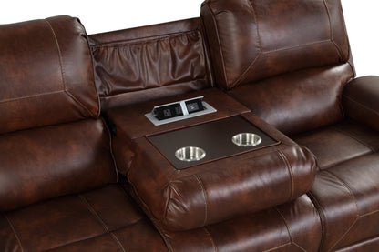 Titan2001 OVERSIZED 3pc Reclining Set - Titan2001 Rust - Bien Home Furniture &amp; Electronics