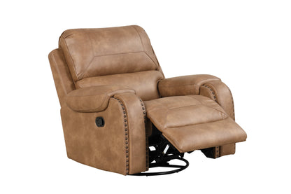 Titan2002-Saddle OVERSIZED 3pc Reclining Set - Titan2002 Saddle - Bien Home Furniture &amp; Electronics