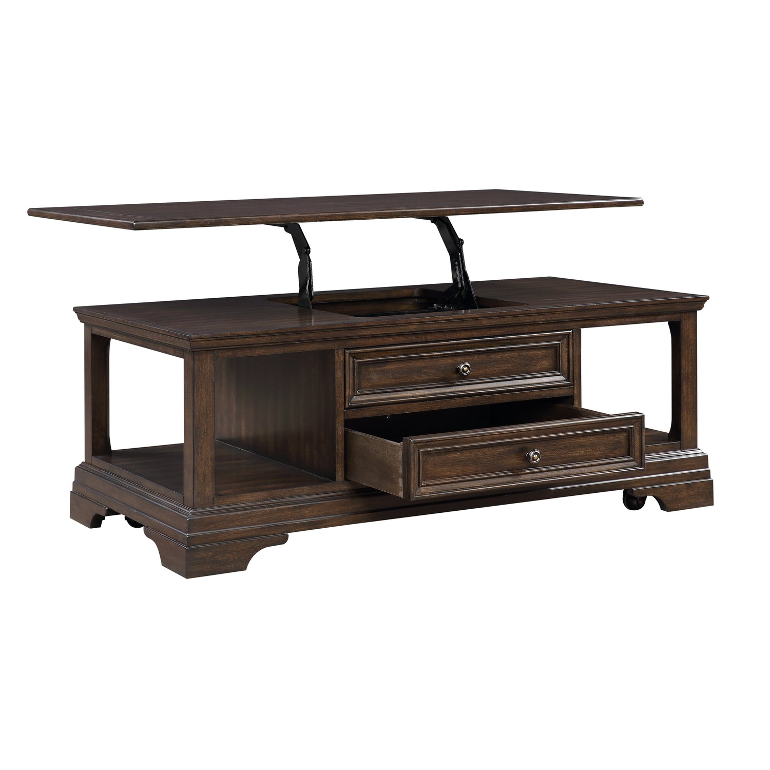 Tobias Espresso Lift Top Cocktail Table - 3681-30 - Bien Home Furniture &amp; Electronics