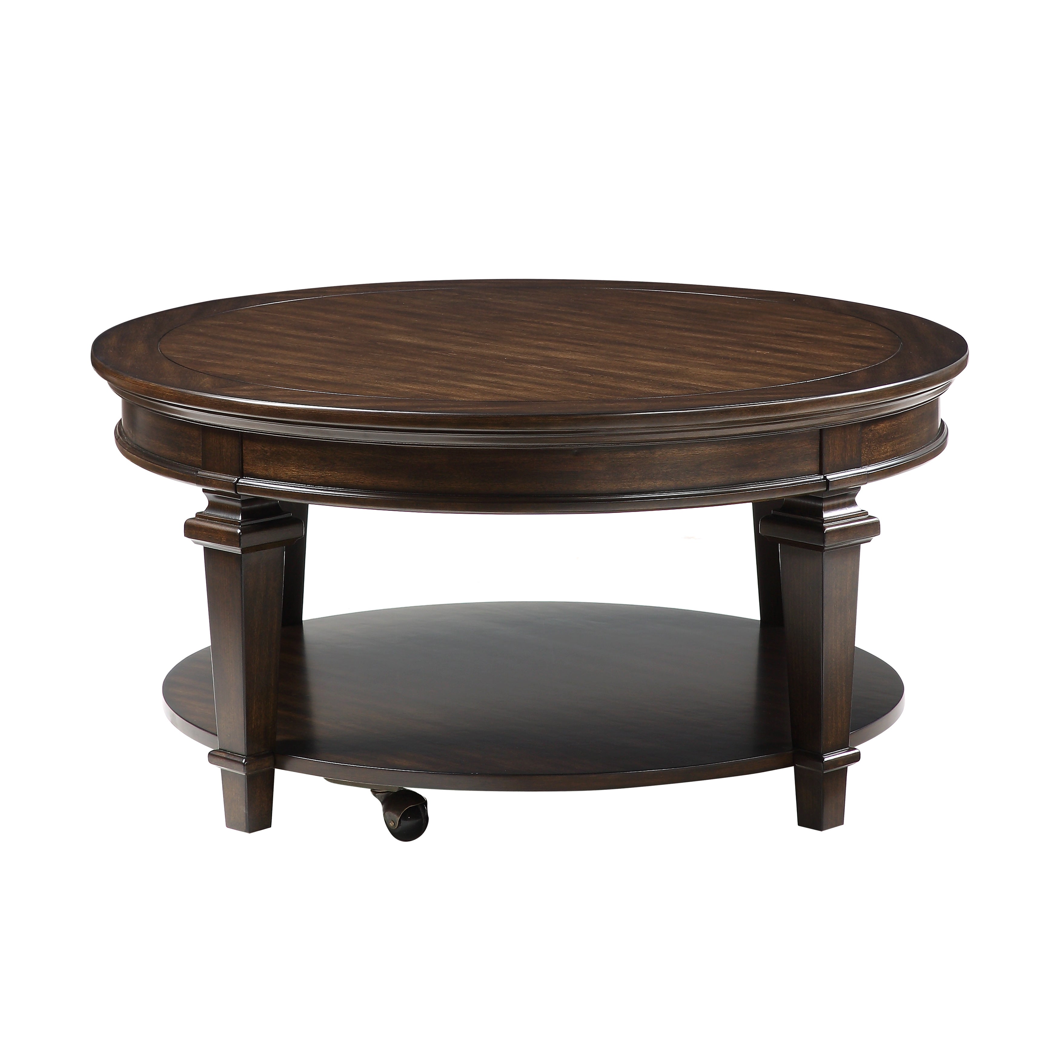 Tobias Espresso Round Cocktail Table - 3681-01RD - Bien Home Furniture &amp; Electronics