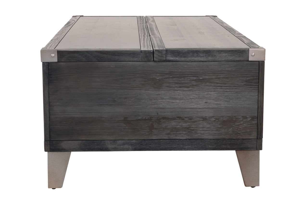 Todoe Dark Gray Coffee Table with Lift Top - T901-9 - Bien Home Furniture &amp; Electronics