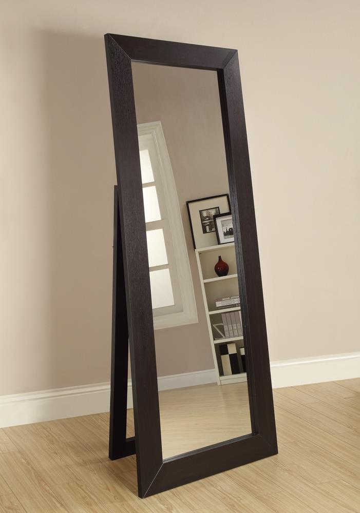 Toga Cappuccino Rectangular Floor Mirror - 900453 - Bien Home Furniture &amp; Electronics