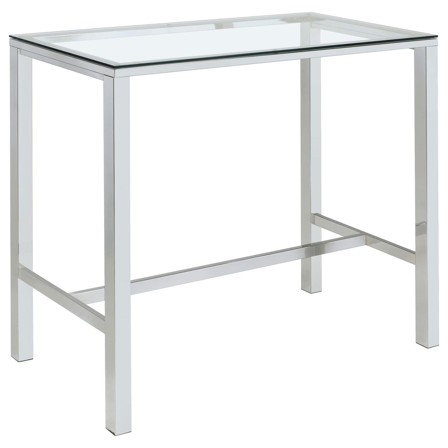 Tolbert 5-piece Bar Set with Acrylic Chairs Clear and Chrome - 104873-S5 - Bien Home Furniture &amp; Electronics