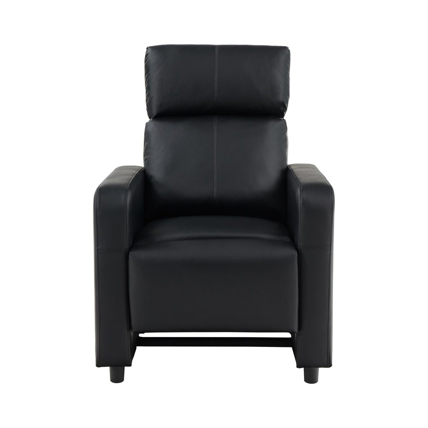 Toohey Home Theater Push Back Recliner Black - 600181 - Bien Home Furniture &amp; Electronics