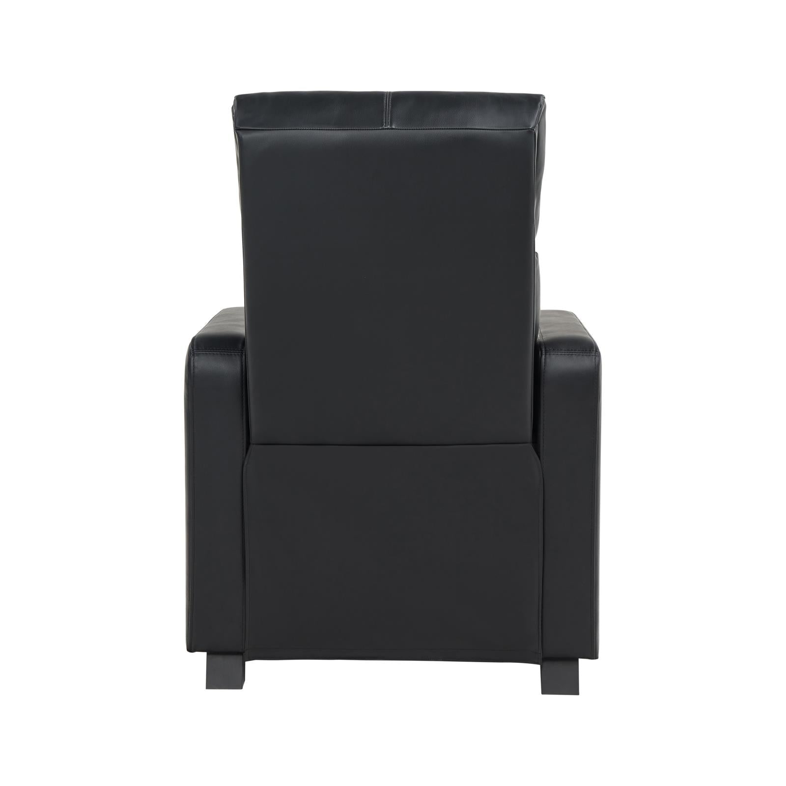 Toohey Home Theater Push Back Recliner Black - 600181 - Bien Home Furniture &amp; Electronics