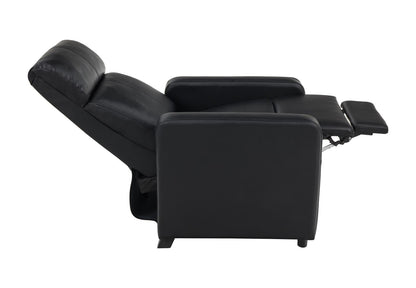 Toohey Home Theater Push Back Recliner Black - 600181 - Bien Home Furniture &amp; Electronics