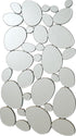Topher Silver Pebble-Shaped Decorative Mirror - 901791 - Bien Home Furniture & Electronics