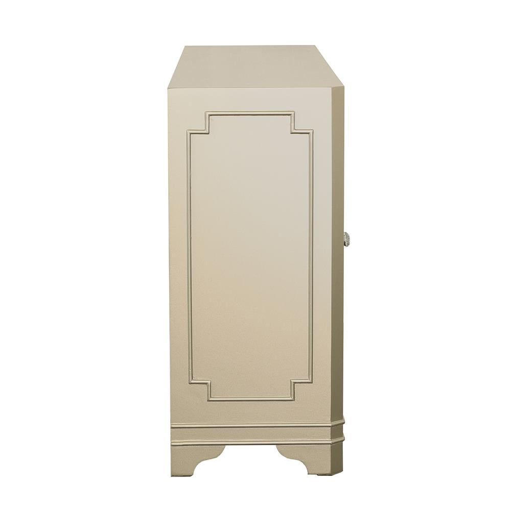 Toula Smoke/Champagne 4-Door Accent Cabinet - 953487 - Bien Home Furniture &amp; Electronics