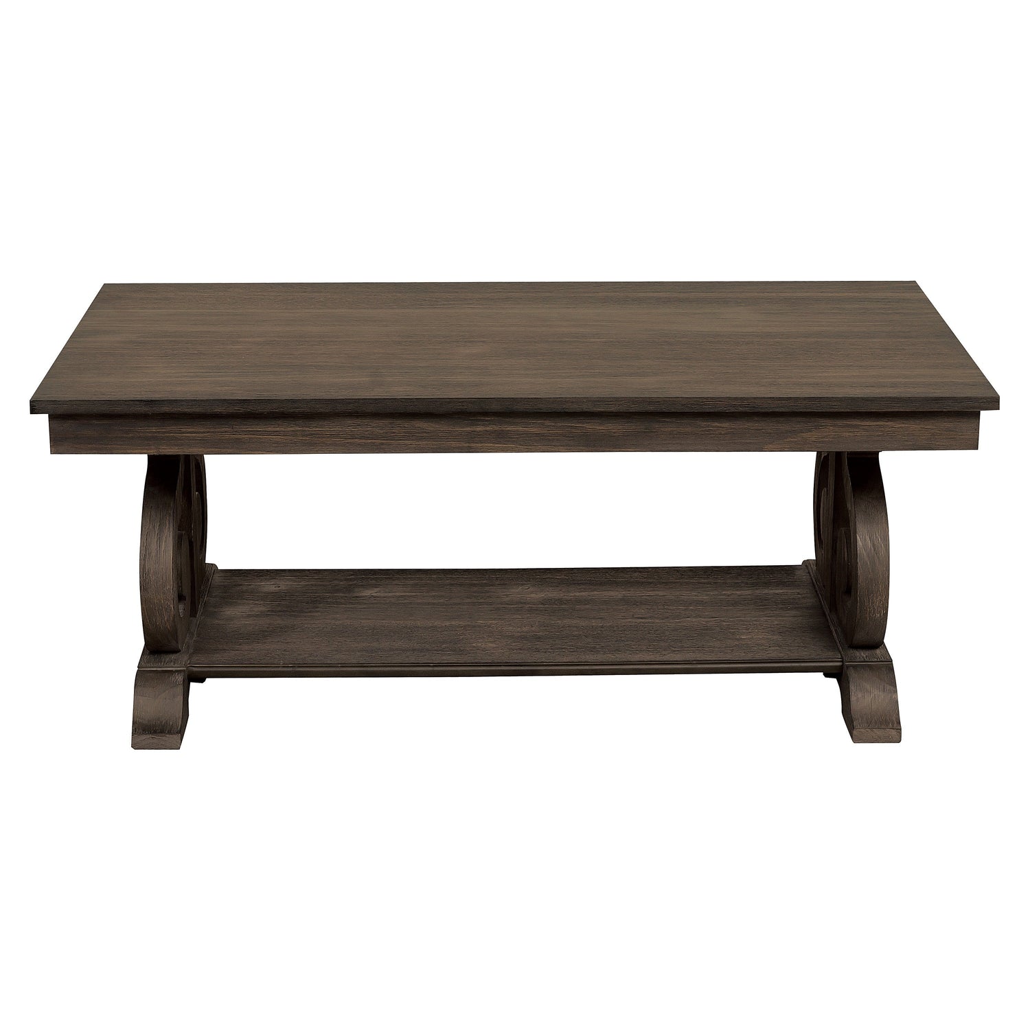 Toulon Dark Oak Cocktail Table - 5438-30 - Bien Home Furniture &amp; Electronics