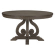Toulon Dark Oak Round Dining Table - SET | 5438-54 | 5438-54B - Bien Home Furniture & Electronics