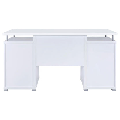 Tracy White 2-Drawer Computer Desk - 800108 - Bien Home Furniture &amp; Electronics