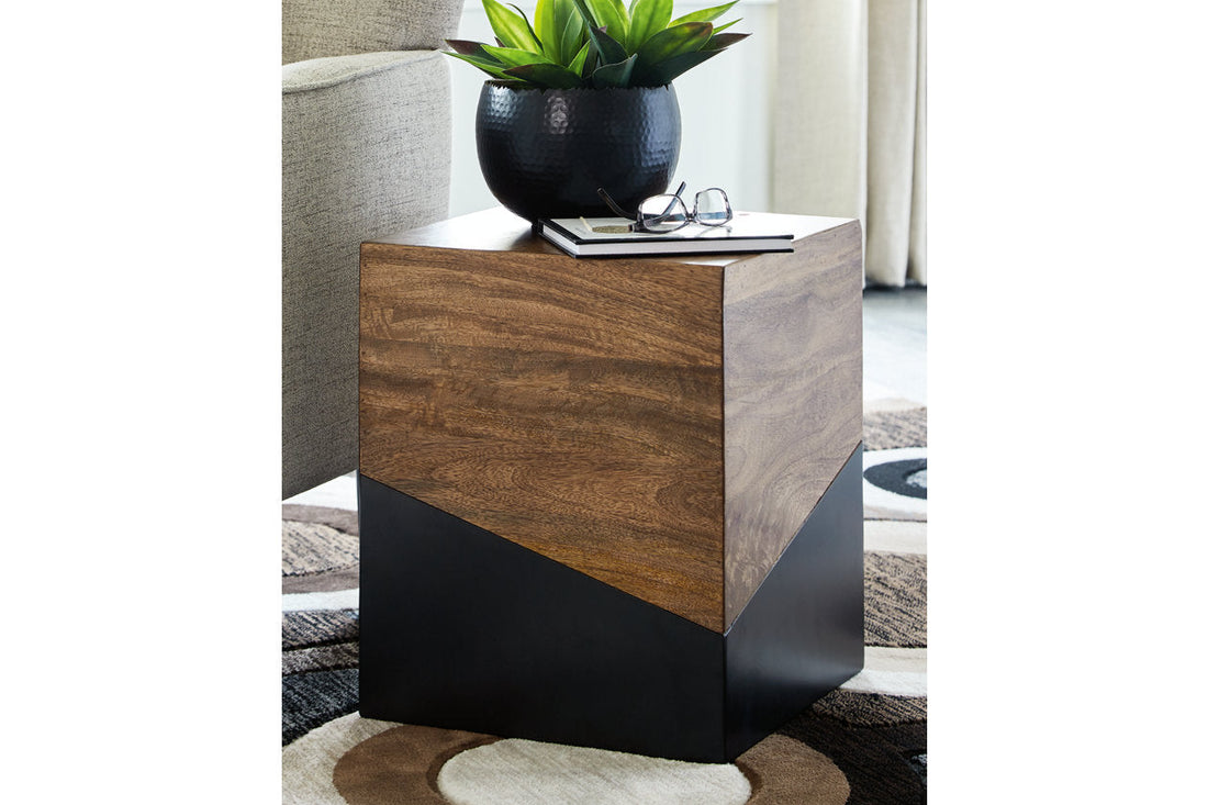 Trailbend Brown/Gunmetal Accent Table - A4000311 - Bien Home Furniture &amp; Electronics