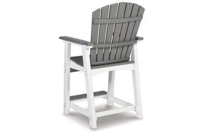 Transville Gray/White Outdoor Counter Height Barstool, Set of 2 - P210-124 - Bien Home Furniture &amp; Electronics