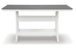 Transville Gray/White Outdoor Counter Height Dining Table - P210-642 - Bien Home Furniture & Electronics