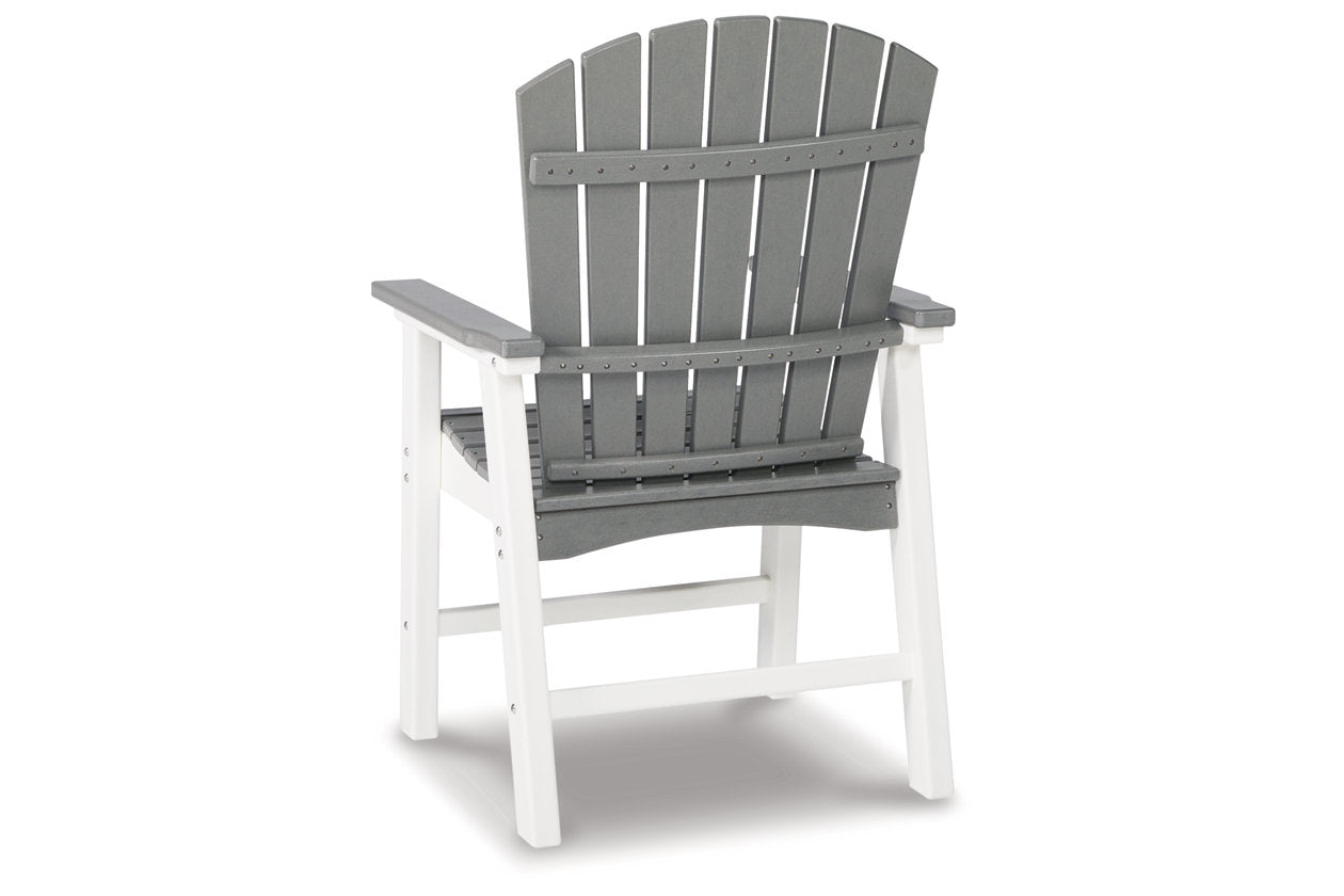 Transville Gray/White Outdoor Dining Arm Chair, Set of 2 - P210-601A - Bien Home Furniture &amp; Electronics