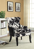 Trea Black/White Cowhide Print Accent Chair - 902169 - Bien Home Furniture & Electronics