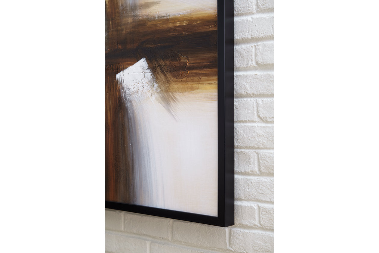 Trenick Gray/Brown/Black Wall Art - A8000318 - Bien Home Furniture &amp; Electronics