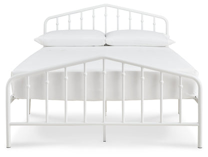 Trentlore White Full Metal Bed - B076-672 - Bien Home Furniture &amp; Electronics