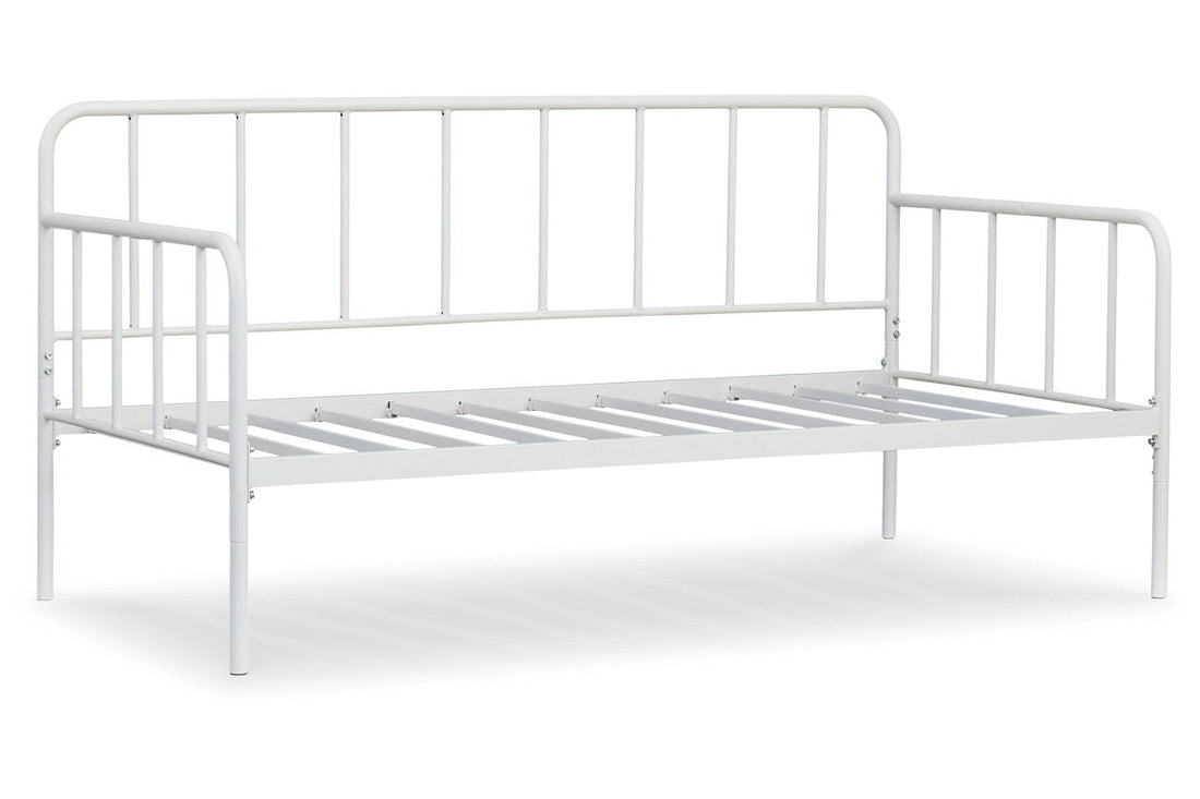 Trentlore White Twin Metal Day Bed with Platform - B076-280 - Bien Home Furniture &amp; Electronics