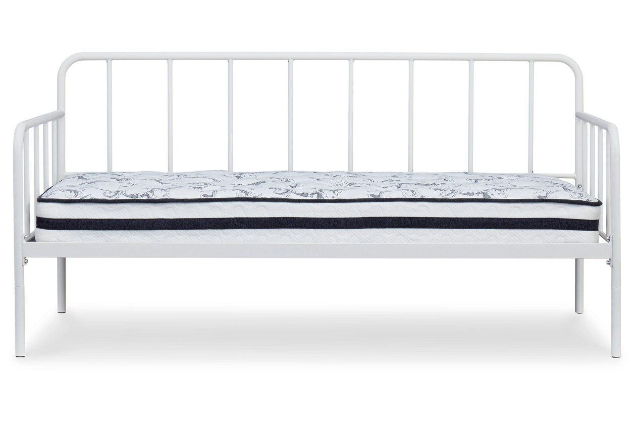 Trentlore White Twin Metal Day Bed with Platform - B076-280 - Bien Home Furniture &amp; Electronics