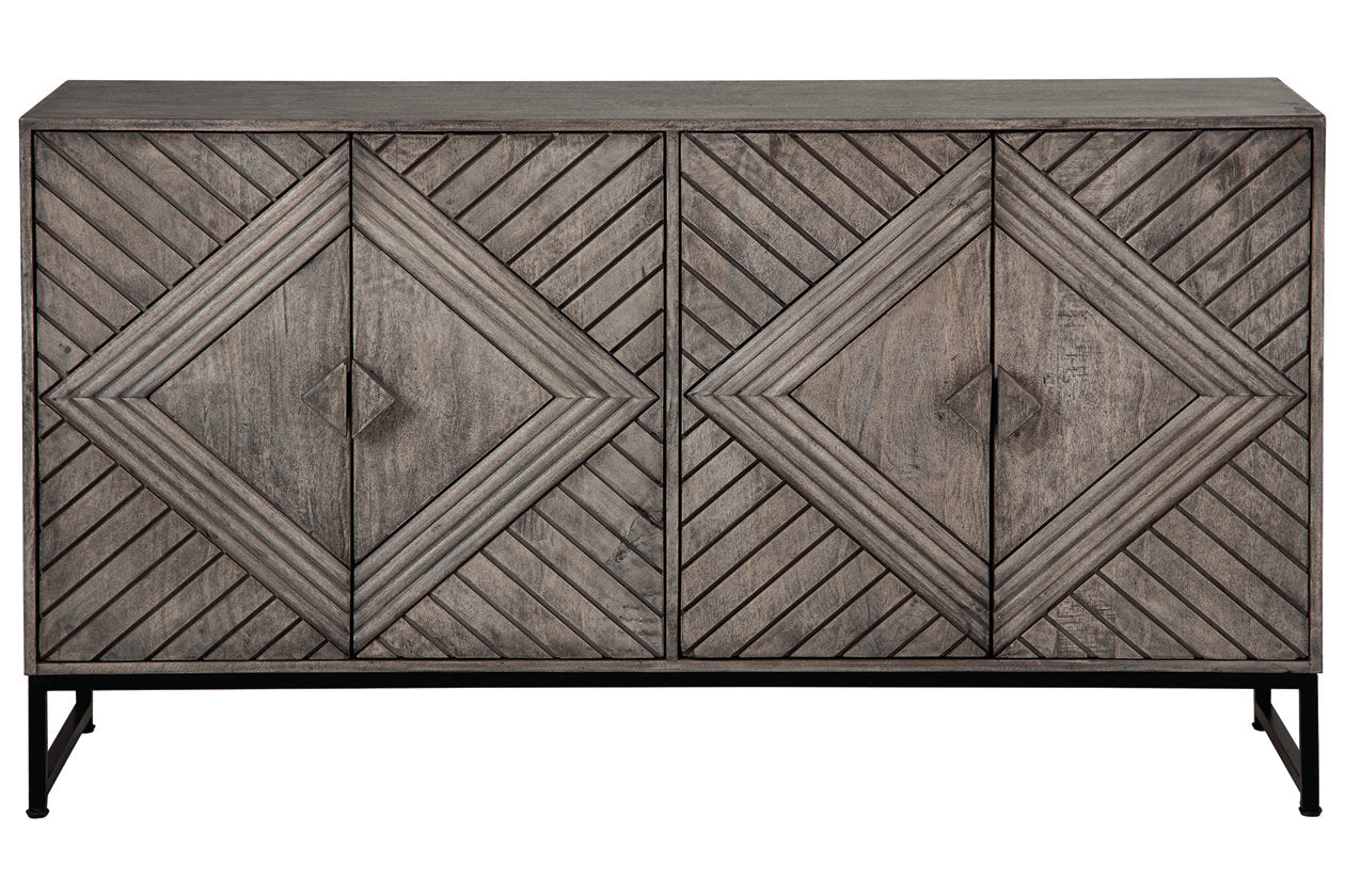 Treybrook Distressed Gray Accent Cabinet - A4000511 - Bien Home Furniture &amp; Electronics