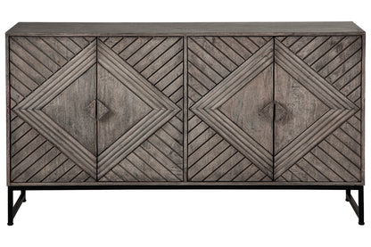 Treybrook Distressed Gray Accent Cabinet - A4000511 - Bien Home Furniture &amp; Electronics