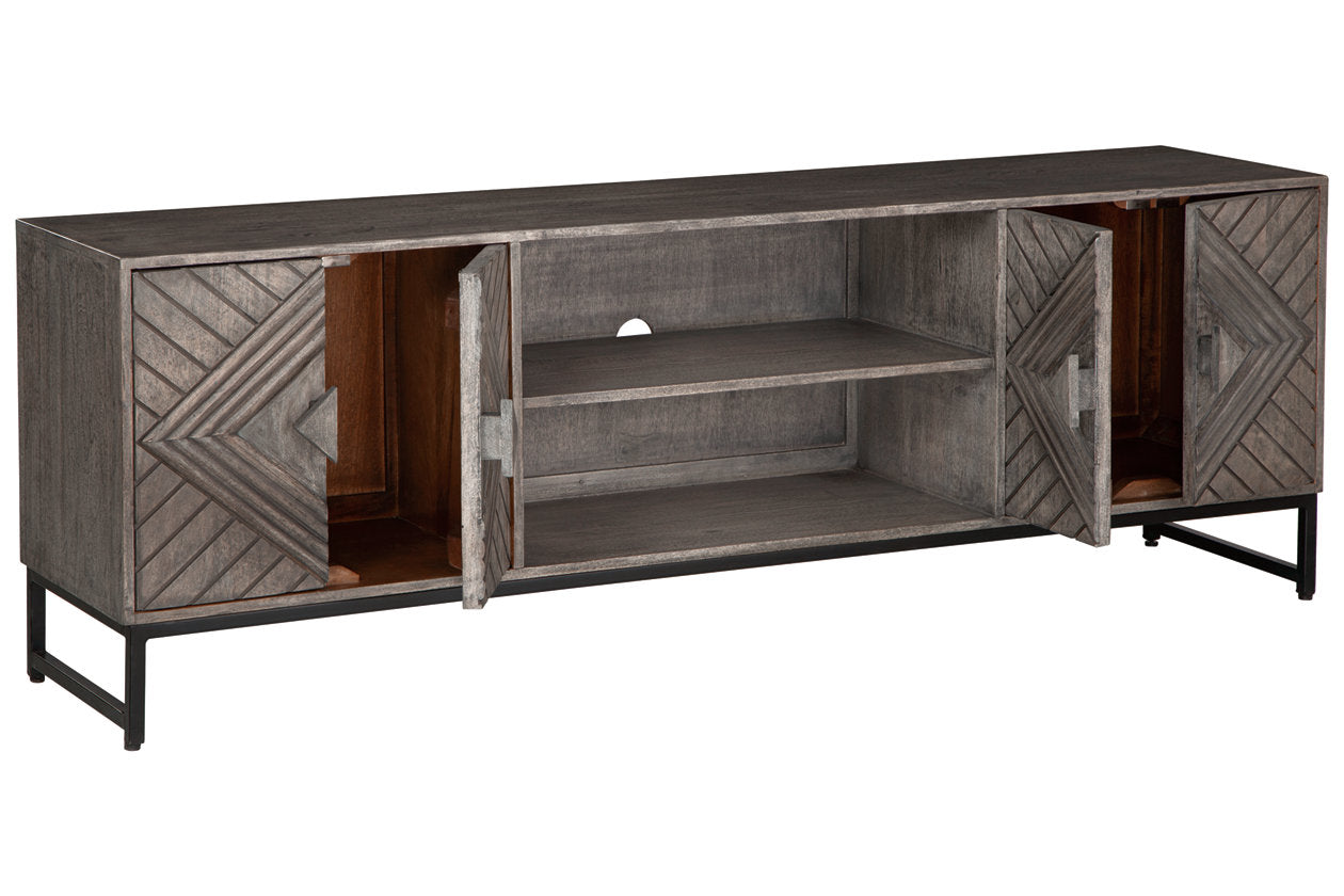 Treybrook Distressed Gray Accent Cabinet - A4000512 - Bien Home Furniture &amp; Electronics