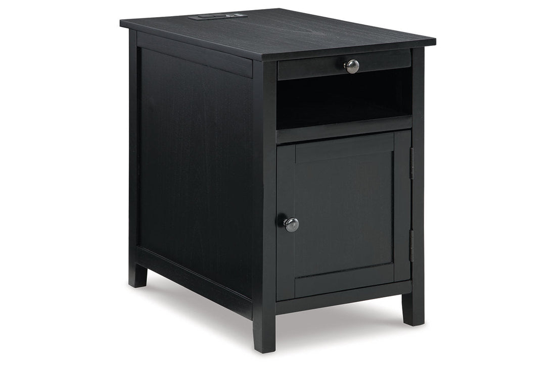Treytown Black Chairside End Table - T300-617 - Bien Home Furniture &amp; Electronics