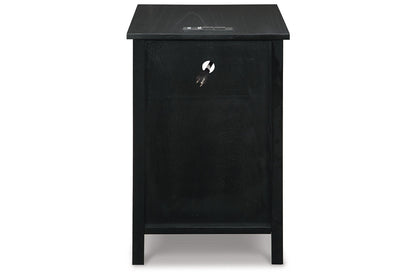 Treytown Black Chairside End Table - T300-617 - Bien Home Furniture &amp; Electronics