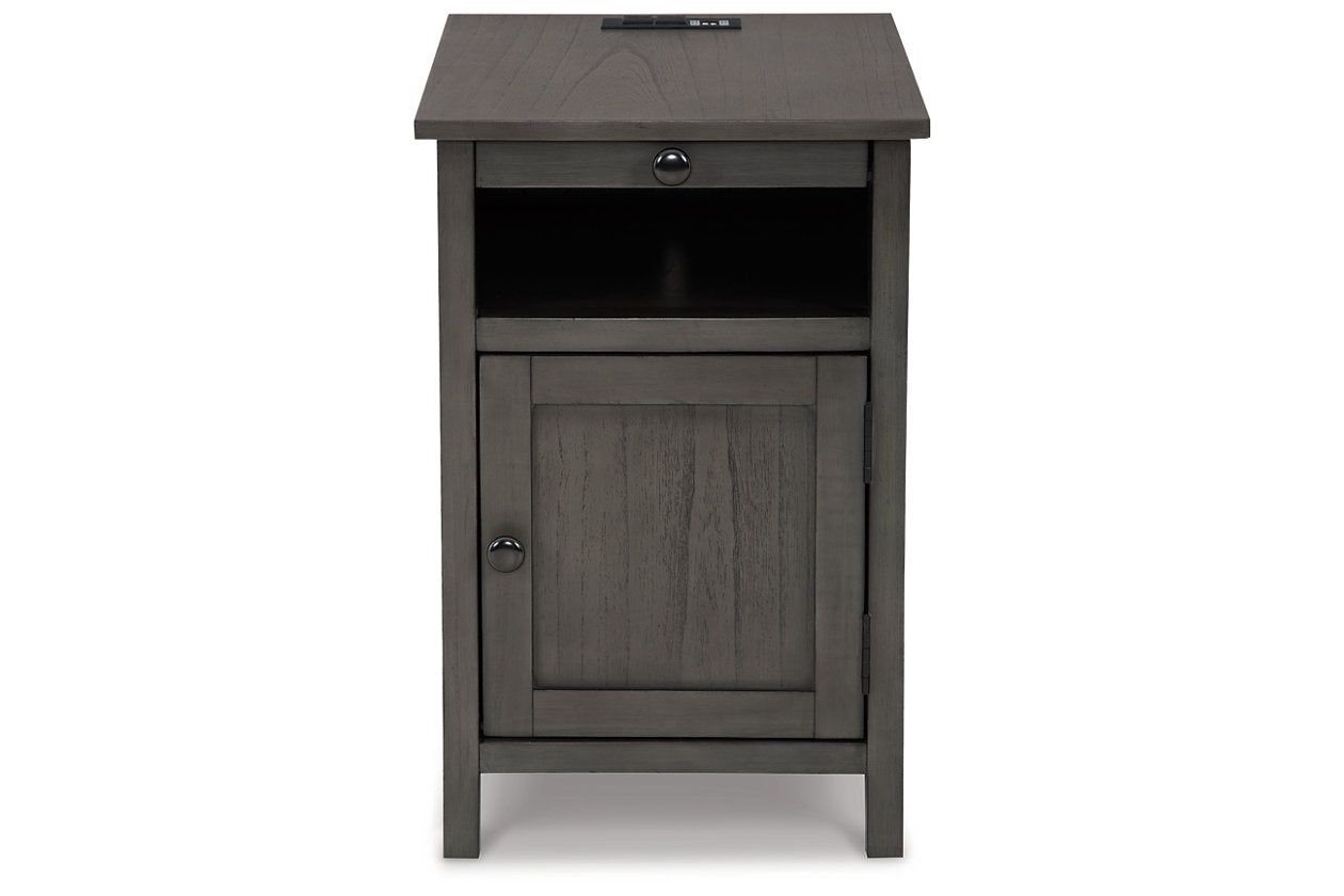 Treytown Gray Chairside End Table - T300-317 - Bien Home Furniture &amp; Electronics